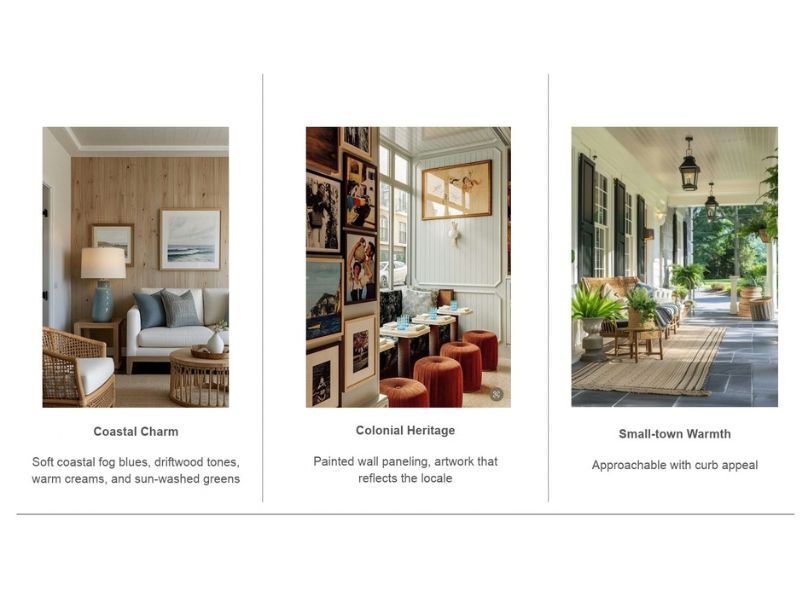 The Porch at State Street design vision inspired by Dover history, Delaware landscapes and everyday comfort. The Porch at State Street design vision inspired by Dover history, Delaware landscapes and everyday comfort.